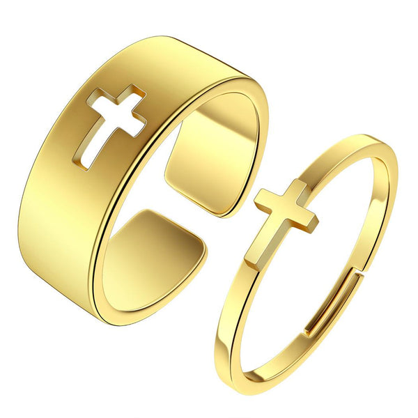 Together in Faith Ring Set - Gold