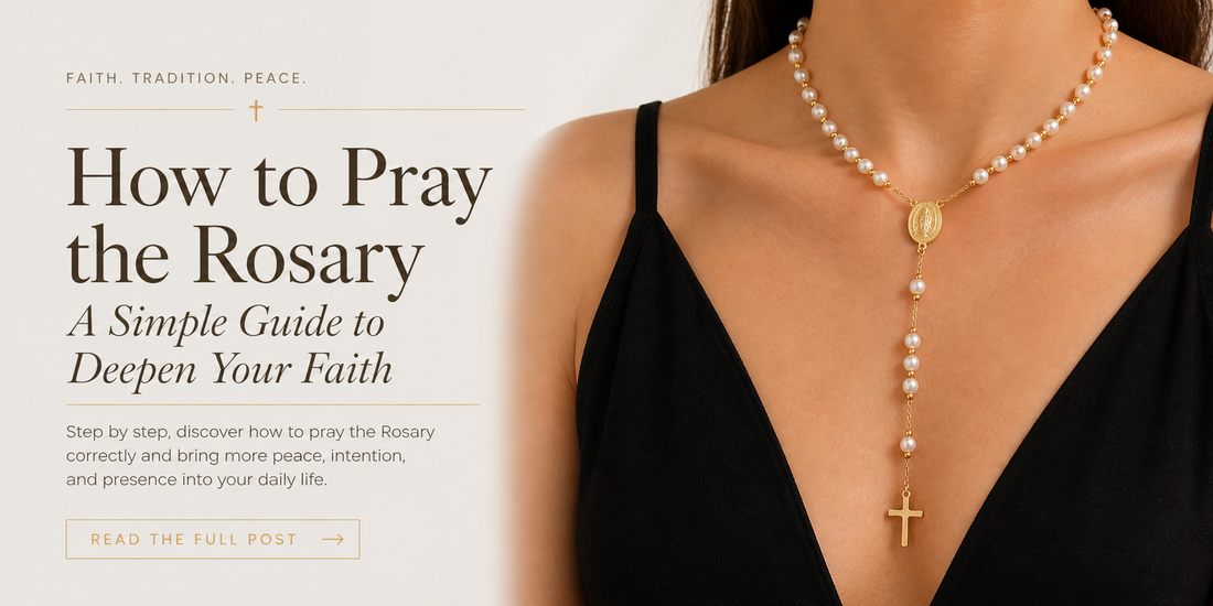 rosary necklace with pearls and cross catholic prayer jewelry