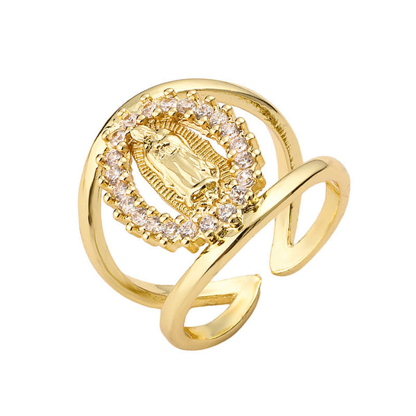 Guadalupe Double Halo Ring