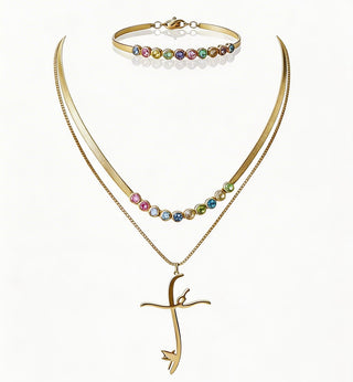 Sacred Script & Rainbow Jewelry Set