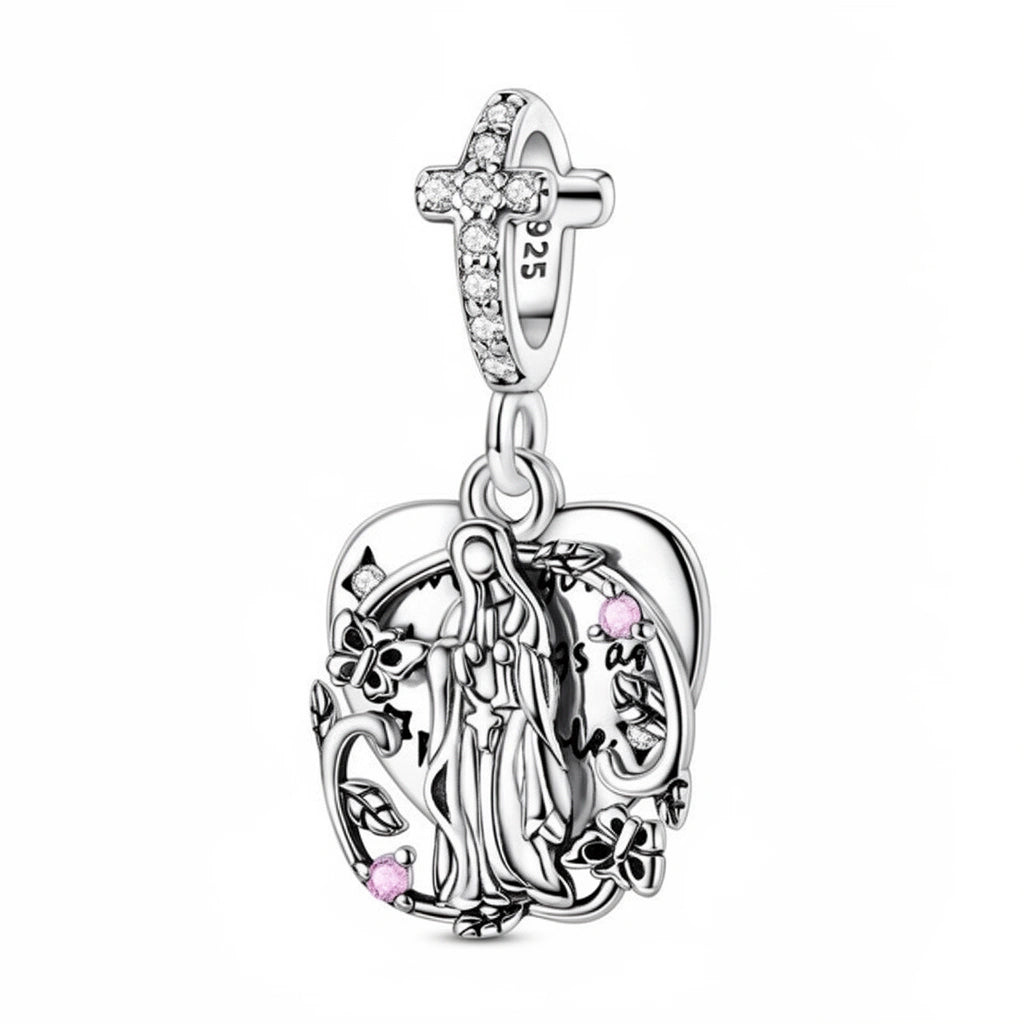 Guadalupe Flower Frame Charm