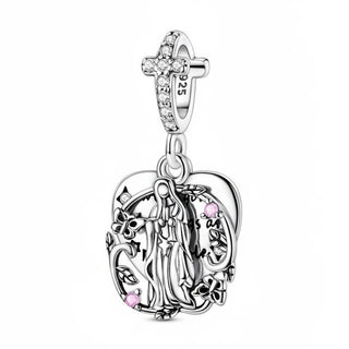 Guadalupe Flower Frame Charm
