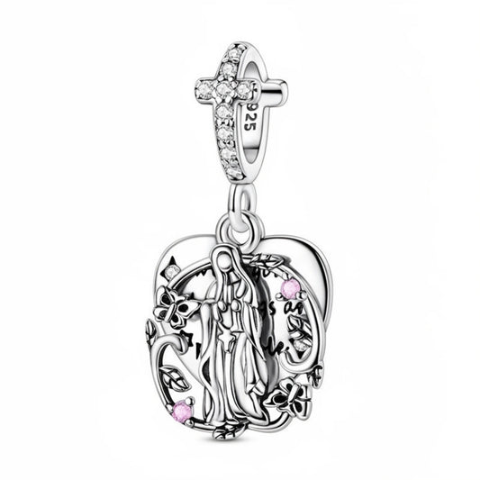 Guadalupe Flower Frame Charm