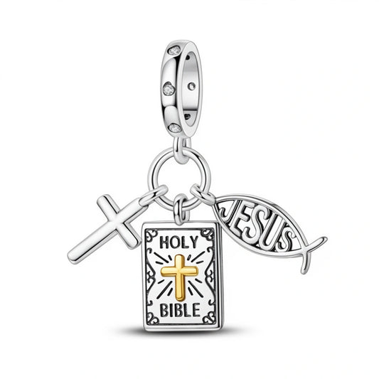 Holy Bible Triple Charm