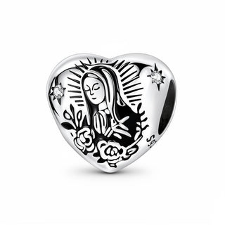 Guadalupe Heart Charm