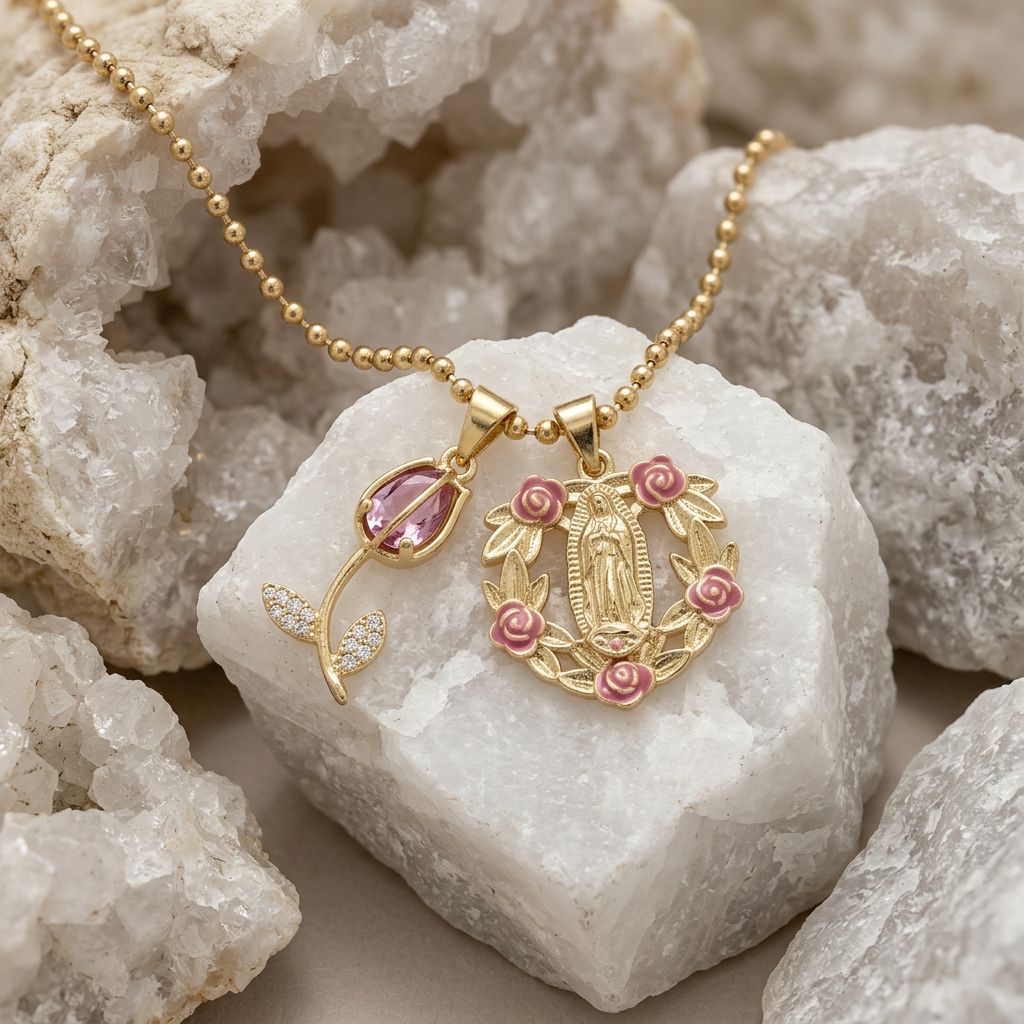 Guadalupe Rose Garden Necklace