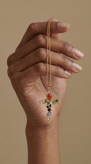 Garden of Eden Cross Necklace