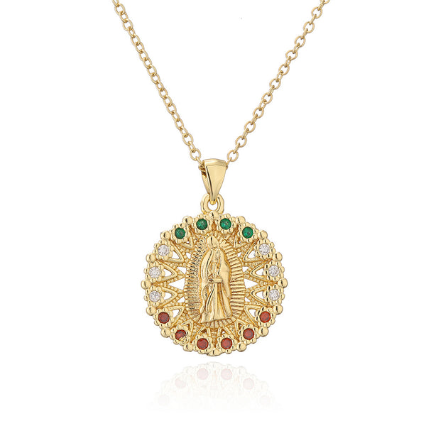 Madonna Medal Necklace