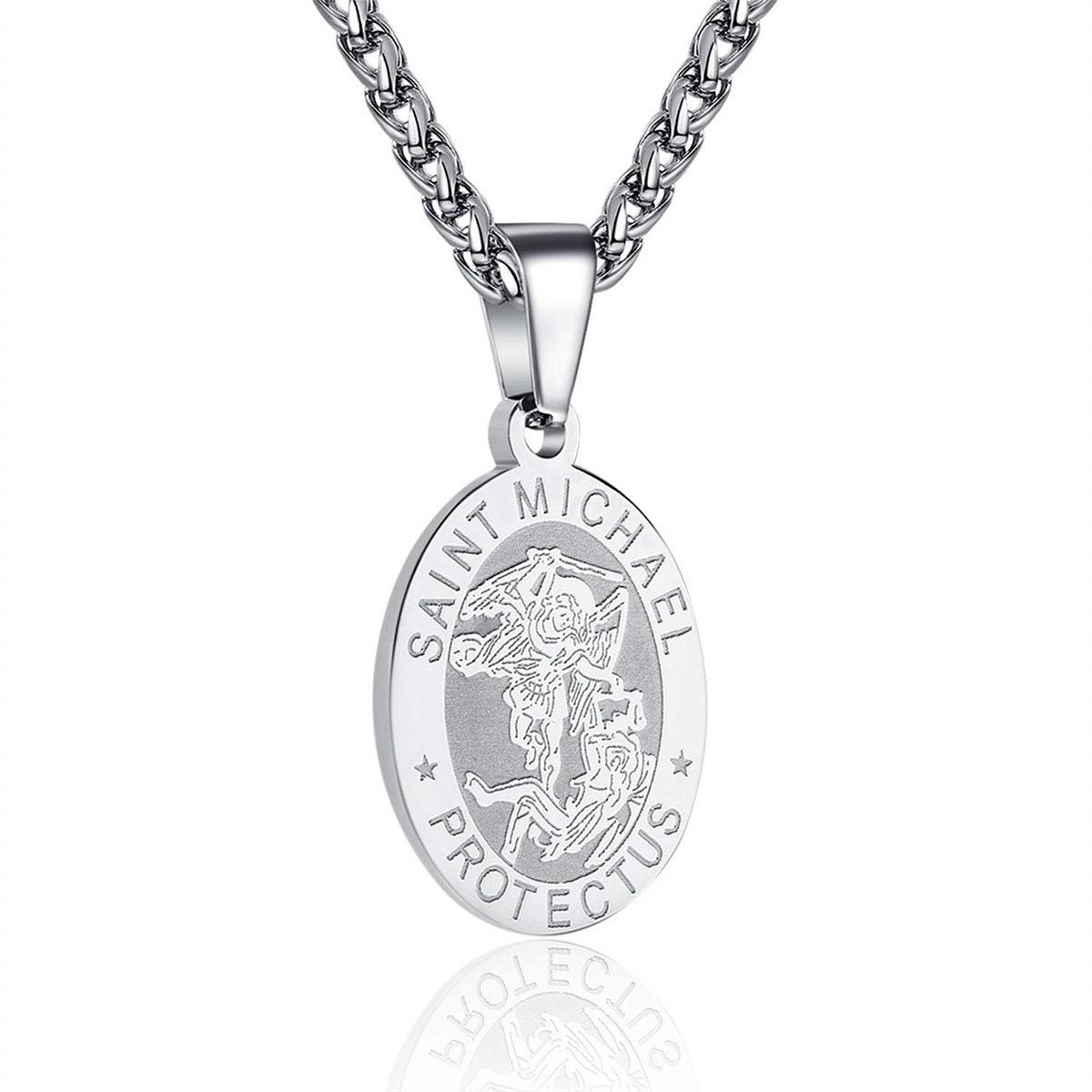 Saint Michael Men's Medal Necklace