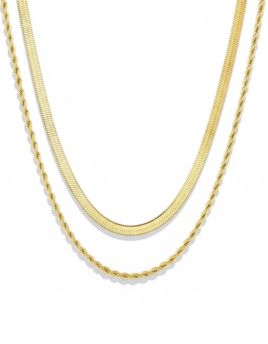 Virgin Mary Layered Necklace Set