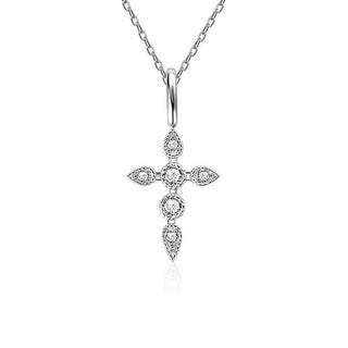 Moissanite Diamond Cross Necklace