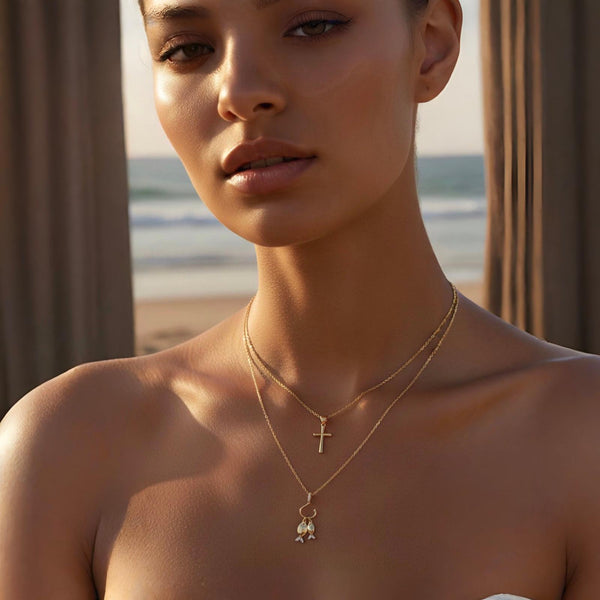 Fisherman's Faith Layered Necklace Set