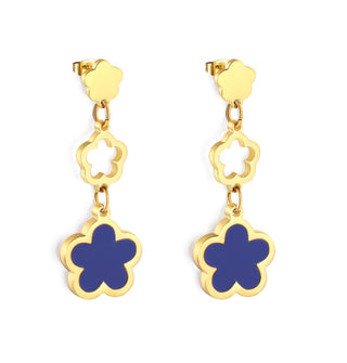 Indigo Bloom & Cross Jewelry Set
