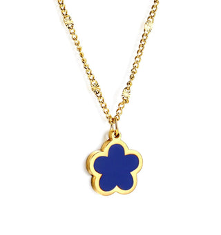 Indigo Bloom & Cross Jewelry Set