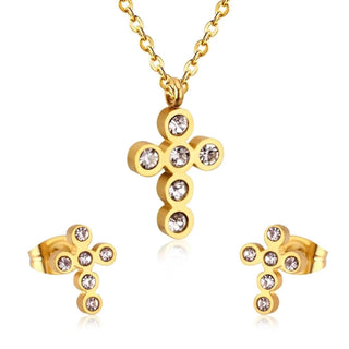 Amethyst Grace & Cross Jewelry Set