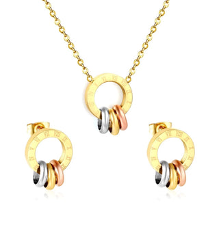 Roman Ring & Cross Jewelry Set