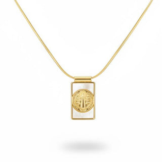 Sacred Shield Scapular Necklace