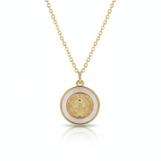 Miraculous Medal Disc Necklace