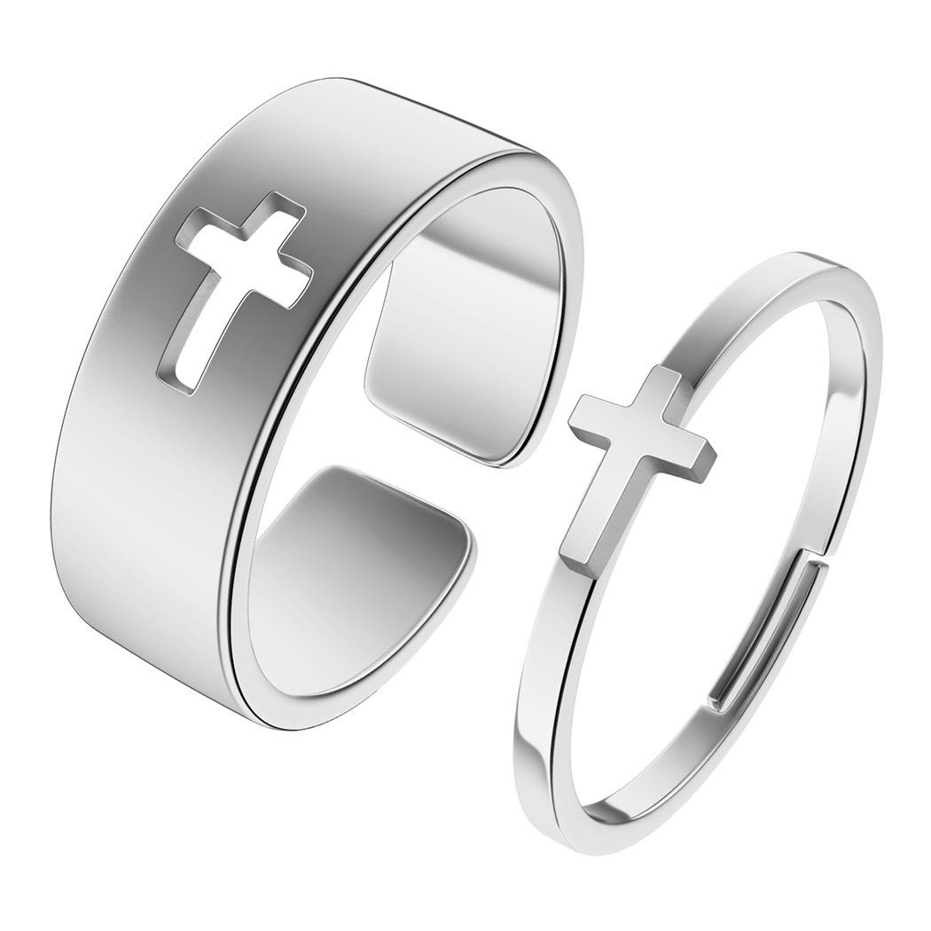 Together in Faith Ring Set - Silver