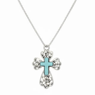 Desert Cross Turquoise Necklace