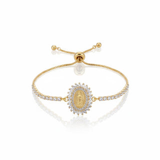 Our Lady of Guadalupe Sunburst Tennis Bracelet